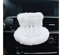 COGEEK Clip d'aération de voiture pour poupées, siège de sécurité pour poupées avec coussin en fourrure douce, joli désodorisant de voiture pour affichage de poupée, accessoire de décoration de