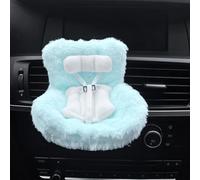 COGEEK Clip d'aération de voiture pour poupées, siège de sécurité pour poupées avec coussin en fourrure douce, joli désodorisant de voiture pour affichage de poupée, accessoire de décoration de