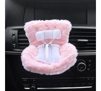 COGEEK Clip d'aération de voiture pour poupées, siège de sécurité pour poupées avec coussin en fourrure douce, joli désodorisant de voiture pour affichage de poupée, accessoire de décoration de