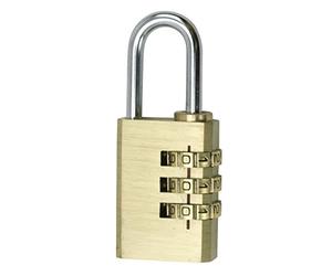 Cogex 80734 Cadenas à codes laiton 3 rouleaux