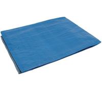 Cogex Bâche de protection 82003 – 2 x 3 m Bleu – polyéthylène tramé imperméable, œillets