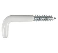 COGEX 85251 Gond à vis plastifié, Blanc, 2,5 x 25 mm, Set de 14 Pièces