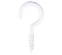COGEX 85266 Crochet plastifié, Blanc, 3,5 x 40 mm, Set de 8 Pièces