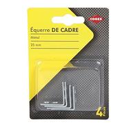 COGEX 85304 Equerre de chaise, Gris, 25 mm, Set de 4 Pièces