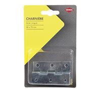 COGEX 85311 Charnière métal, Gris, 40 x 70 mm - 1 pack de 2 pièces