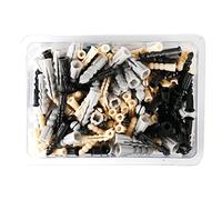 COGEX 85336 Cheville Plastique Assortiment, Gris/Noir/Jaune, Set de 200 Pièces