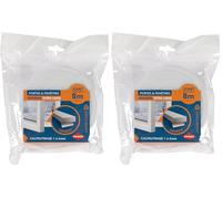 COGEX - Boudins de portes et isolation, Protections intempéries - Bande de joint portes/fenêtres, Joint isolant en mousse autocollant, Calfeutrage adhésif portes et fenêtres - 12mm x 8m (ép : 10mm)