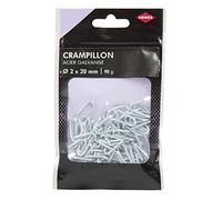 COGEX - Crampillon acier galvanisé - Couleur: Gris - Ø 2 x 20 mm - 90g - Assortiment en lot