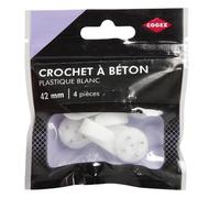 COGEX Crochet à béton - 42 mm - 4 pcs