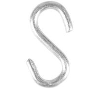 COGEX - Crochet esse, crochet en esse, crochet s - Couleur: Gris - Dimensions: Ø 3 x 24 mm - Set de 8 pièces - Pratique - En acier zingué
