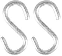 COGEX - Crochet esse, crochet en esse, crochet s - Couleur: Gris - Dimensions: Ø 3 x 24 mm - Set de 8 pièces - Pratique - En acier zingué (Lot de 2)