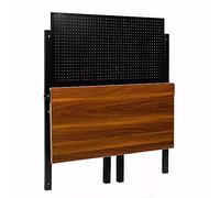 COGEX - Etabli d'atelier - Pliable - Simple et Pratique - A Fixer au Mur - Visserie fournie - Charge maximale sur Plateau: 150kg - Support: Acier laminé - Table: Bois - Dimensions: 120 x 64 x 144 cm