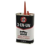 COGEX - Huile 3 en 1 en burette - 100ml - Huile tout usage - Lubrifie, nettoie et empêche la rouille - Pratique et facile à utiliser - Contenance: 100ml