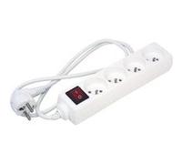 Cogex mulitprise bloc 4 prises + interrupteur 16a 3x1 expert line 486801 Incolore G
