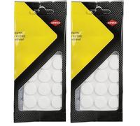 COGEX - Patin adhesif Feutre Rond - Couleur: Blanc - Ø 18 mm - 12 pièces - Facile et Rapide à Poser - Anti-Rayures - Protège Les sols de façon à déplacer Les Meubles sans rayer Le Sol (Lot de 2)