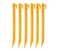 Coghlan's Lot de 6 piquets de tente de 30,5 cm - Piquets de sol légers et durables en plastique pour tentes de camping, piquets d'auvent d'extérieur pour plage et jardin, pelouse et bâche de pluie