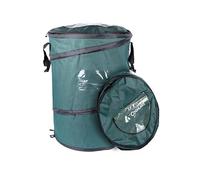 Coghlan's Poubelle pop-up durable de luxe - Poubelle pliable avec couvercle à fermeture éclair, clips pour sac et points d'ancrage pour le camping, la maison et l'extérieur - 29,5 gallons