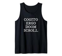 Cogito Ergo Doom Scroll Latin Philosophie Humour Débardeur