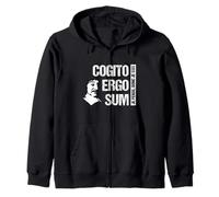 Cogito Ergo Sum Descartes Philosophie Cadeau Shirt Citation Français Sweat à Capuche