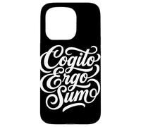 Cogito Ergo Sum Étudiant en philosophie Latine Coque pour iPhone 15 Pro
