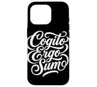 Cogito Ergo Sum Étudiant en philosophie Latine Coque pour iPhone 16 Pro