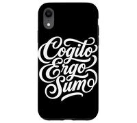 Cogito Ergo Sum Étudiant en philosophie Latine Coque pour iPhone XR