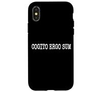 Cogito Ergo SUM I Therefore I AM Rene Descartes Citation Coque pour iPhone X/XS