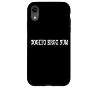 Cogito Ergo SUM I Therefore I AM Rene Descartes Citation Coque pour iPhone XR