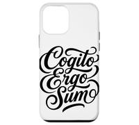 Cogito Ergo Sum Latin Philosophe Thinker Citation Coque pour iPhone 12 Mini