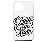 Cogito Ergo Sum Latin Philosophe Thinker Citation Coque pour iPhone 12 Pro Max