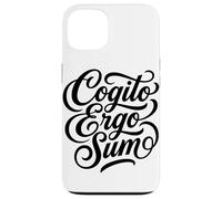 Cogito Ergo Sum Latin Philosophe Thinker Citation Coque pour iPhone 13
