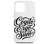 Cogito Ergo Sum Latin Philosophe Thinker Citation Coque pour iPhone 13 Pro Max
