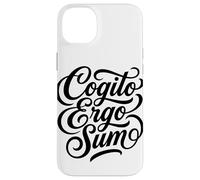 Cogito Ergo Sum Latin Philosophe Thinker Citation Coque pour iPhone 14 Plus