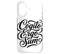 Cogito Ergo Sum Latin Philosophe Thinker Citation Coque pour iPhone 17