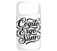 Cogito Ergo Sum Latin Philosophe Thinker Citation Coque pour iPhone 17 Pro Max
