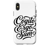 Cogito Ergo Sum Latin Philosophe Thinker Citation Coque pour iPhone X/XS