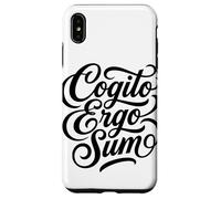 Cogito Ergo Sum Latin Philosophe Thinker Citation Coque pour iPhone XS Max
