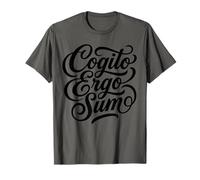 Cogito Ergo Sum Latin Philosophe Thinker Citation T-Shirt