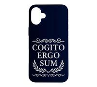 Cogito Ergo Sum Philosophie Latine Je Pense Donc Je suis Coque pour iPhone 16 Plus