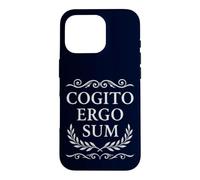 Cogito Ergo Sum Philosophie Latine Je Pense Donc Je suis Coque pour iPhone 16 Pro