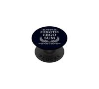 Cogito Ergo Sum Philosophie Latine Je Pense Donc Je suis PopSockets PopGrip Adhésif
