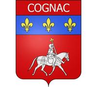 Cognac 16 ville Stickers blason autocollant adhésif - Taille : 8 cm