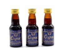 Cognac 3x25 ml - sans alcool | Essence de Vodka | Arôme pour gâteau