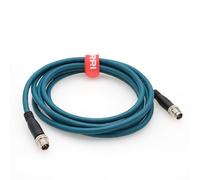 Cognex Cameras DataMan 260 280 370 Lecteurs de codes-barres M12 à code X 8 broches mâle vers M12 X codé 8 broches mâle Gigabit Ethernet câble Cat7a