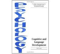 Cognitive And Language Development, Open Learning Units: Developmental Psychology Peter Lloyd (Auteur)