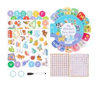 Cognitives pour Tout-Petits,Cartes Flash De Mots, Cartes Flash Colorées Imprimées Recto-Verso De 26 Lettres, Jouets Éducatifs d'apprentissage pour Tout-Petits, Jouets Sensoriels, Livre Occu