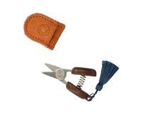 Cohana Mini ciseaux Seki 1 unité Acier et cuir pour couture et broderie