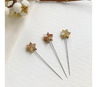 Cohana Sewing pins with star 0.50x35mm winter gold - 1x3pcs