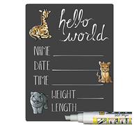 Cohas Hello World Tableau noir avec marqueur blanc 12,7 x 17,8 cm