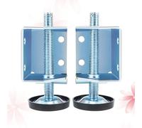 COHEALI 1 Paire de Pieds de Nivellement Réglables en Acier pour Armoire Vis de Réglage D’Angle Protection de Sol Antidérapante Accessoires pour Meubles Compensation des Sols